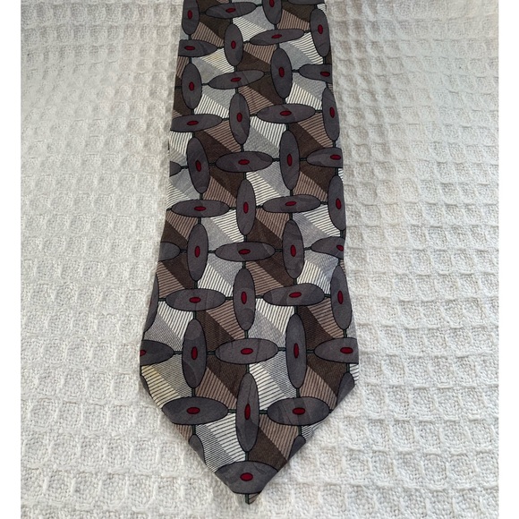 Adolfo Couture Mens Print 100% Silk Tie Made In The USA - Picture 1 of 4